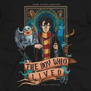 Футболка Morze Harry Potter Hedwig Гарри Поттер Сова Букля (размер L)