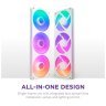 Кулер для корпуса NZXT F360 RGB Core Fan (Single Frame) - White (RF-U36HF-W1)