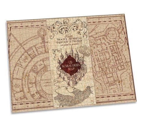 Пазл Гарри Поттер Harry Potter Puzzle Marauders Map (Карта Мародеров 1000 деталей) -   -  