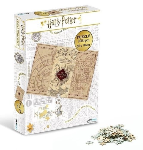 Пазл Гарри Поттер Harry Potter Puzzle Marauders Map (Карта Мародеров 1000 деталей) -   -  