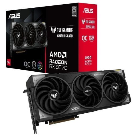 Видеокарта ASUS Radeon RX 9070 16Gb TUF OC GAMING (TUF-RX9070-O16G-GAMING) - Нулевой остаток (Feed)  - Нулевой остаток (Feed) 