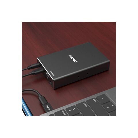 Карман внешний Maiwo 2*HDD 2.5" SATA/SSD up to 9.5mm USB3.1 GEN2 Type-C, RAID 0,1 (K25272C) - Аксессуары к HDD  - Аксессуары к HDD 