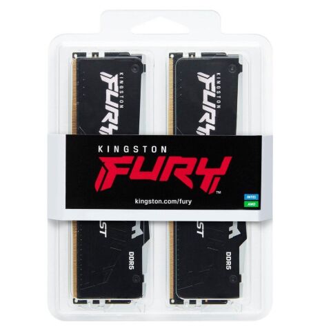 Модуль памяти для компьютера DDR5 16GB (2x8GB) 5200 MHz FURY Beast RGB Kingston Fury (ex.HyperX) (KF552C40BBAK2-16) - Модули памяти для компьютера - Модули памяти для компьютера