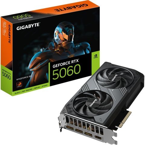 Видеокарта GIGABYTE GeForce RTX5060 8Gb WINDFORCE (GV-N5060WF2-8GD) - Нулевой остаток (Feed)  - Нулевой остаток (Feed) 