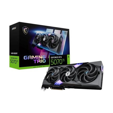 Видеокарта MSI GeForce RTX5070 Ti 16GB GAMING TRIO OC (RTX 5070 Ti 16G GAMING TRIO OC) - Видеокарты - Видеокарты