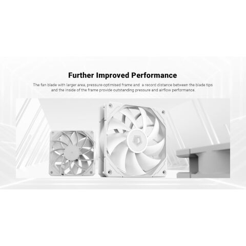 Кулер для корпуса ID-Cooling TF-12025-PRO WHITE - Нулевой остаток (Feed) - Нулевой остаток (Feed)