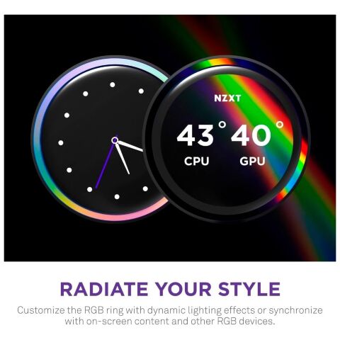 Система жидкостного охлаждения NZXT Kraken Elite RGB 360mm AIO (RL-KR36E-W2) - Нулевой остаток (Feed)  - Нулевой остаток (Feed) 