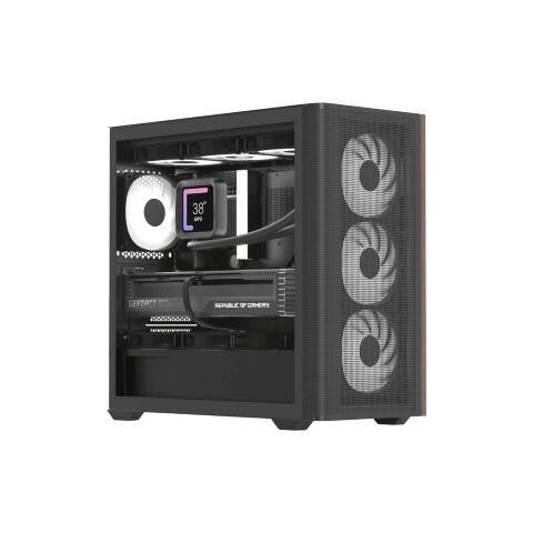 Корпус для ПК AeroCool D301A-G-BK-v2 Black (ACCS-DS03043.11) - Корпуса  - Корпуса 
