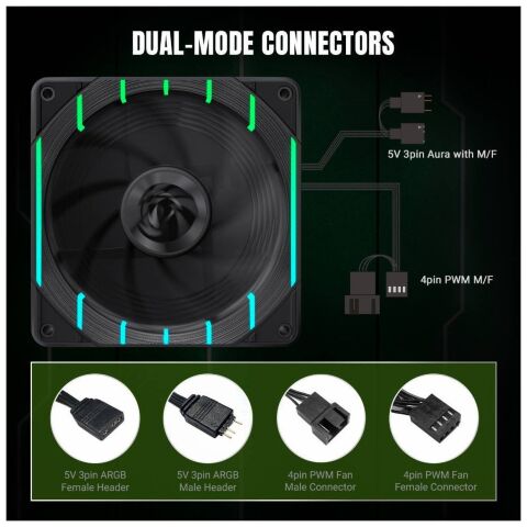 Кулер для корпуса Gamemax Tornado T12 ARGB-R - Вентиляторы к корпусам  - Вентиляторы к корпусам 