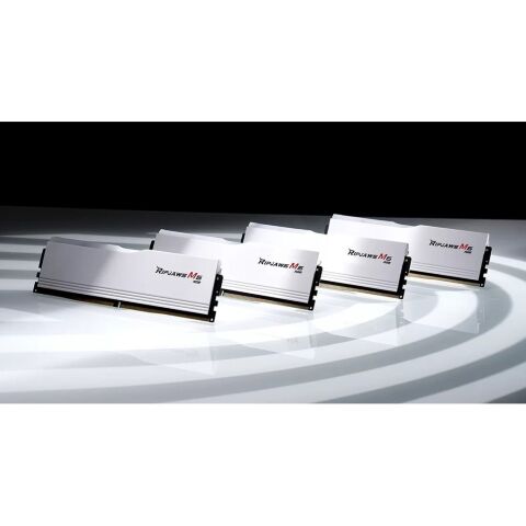 Модуль памяти для компьютера DDR5 64GB (2x32GB) 6400 MHz Ripjaws M5 RGB Matte White G.Skill (F5-6400J3239G32GX2-RM5RW) - Модули памяти для компьютера  - Модули памяти для компьютера 