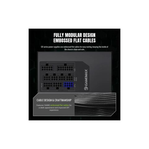 Блок питания Gamemax 850W (GX 850GF) - Нулевой остаток (Feed) - Нулевой остаток (Feed)