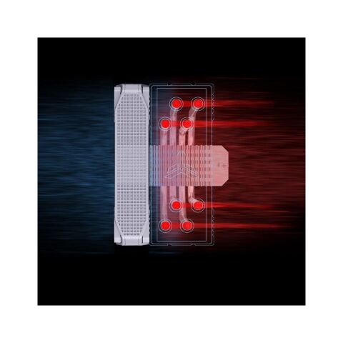 Кулер для процессора JONSBO PISA A4 White - Нулевой остаток (Feed)  - Нулевой остаток (Feed) 