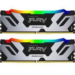 Модуль памяти для компьютера DDR5 64GB (2x32GB) 6400 MHz Renegade RGB XMP Kingston Fury (ex.HyperX) (KF564C32RSAK2-64)