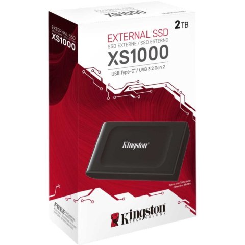 Накопитель SSD USB Type-C 2TB XS1000 Kingston (SXS1000/2000GA) - Нулевой остаток (Feed) - Нулевой остаток (Feed)