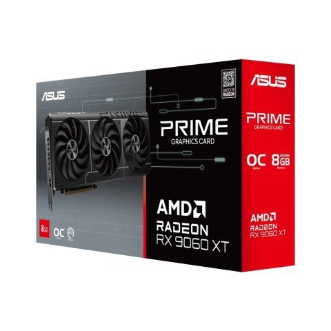 Видеокарта ASUS Radeon RX 9060 XT 8Gb PRIME OC (PRIME-RX9060XT-O8G) - Нулевой остаток (Feed)  - Нулевой остаток (Feed) 