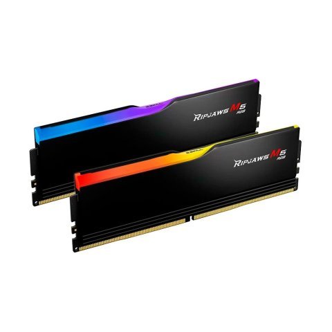 Модуль памяти для компьютера DDR5 32GB (2x16GB) 6400 MHz Ripjaws M5 RGB Matte Black G.Skill (F5-6400J3648F16GX2-RM5RK) - Нулевой остаток (Feed) - Нулевой остаток (Feed)