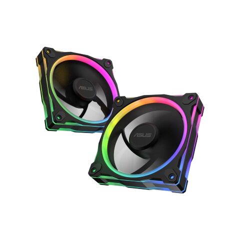 Кулер для корпуса ASUS PRIME MR120 REVERSE ARGB BLACK 3IN1 (90DA00L0-B09020) - Нулевой остаток (Feed)  - Нулевой остаток (Feed) 