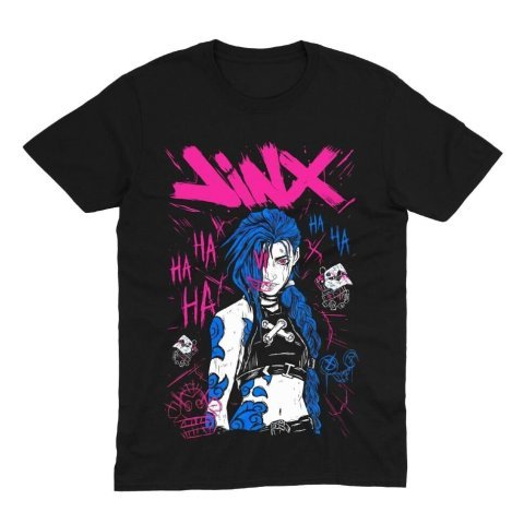 Футболка Morze League of Legends Arcane Jinx Лига Легенд Аркан Джинкс (размер L) - -