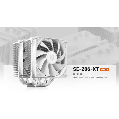 Кулер для процессора ID-Cooling SE-206-XT White - Нулевой остаток (Feed) - Нулевой остаток (Feed)