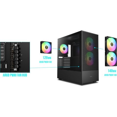 Корпус Gamdias TALOS M3 MESH (4711514500899) - Нулевой остаток (Feed)  - Нулевой остаток (Feed)