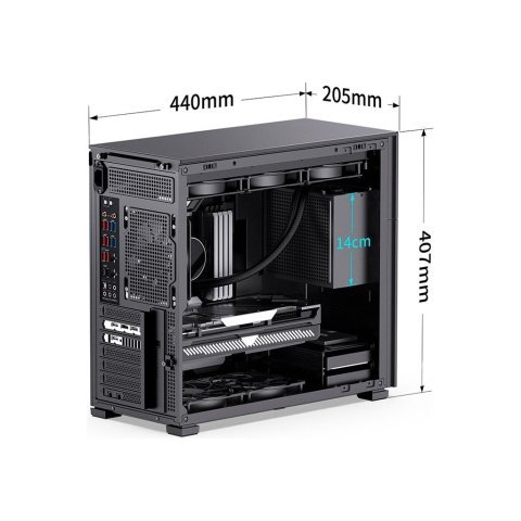 Корпус JONSBO D41 STD Black - Нулевой остаток (Feed)  - Нулевой остаток (Feed)