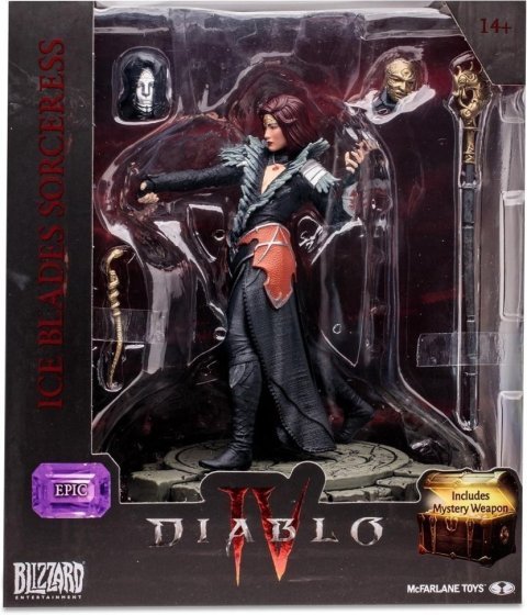 Фигурка McFarlane Diablo IV Ice Blades Sorceress Epic Figure Диабло Ледяной колдун 20 см. -   -  
