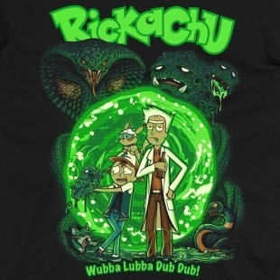 Футболка Morze Rick and Morty Wubba Lubba Dub Dub Рик и морти (размер L)