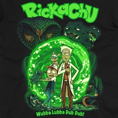 Футболка Morze Rick and Morty Wubba Lubba Dub Dub Рик и морти (размер L) -   -
