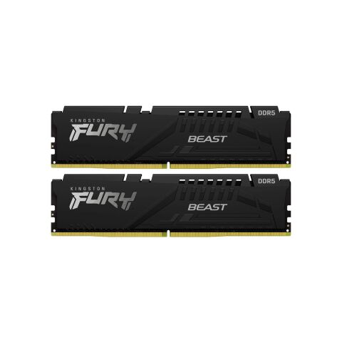 Модуль памяти для компьютера DDR5 128GB (2x64GB) 5600 MHz Beast Black Kingston Fury (ex.HyperX) (KF556C40BBK2-128) - Нулевой остаток (Feed) - Нулевой остаток (Feed)