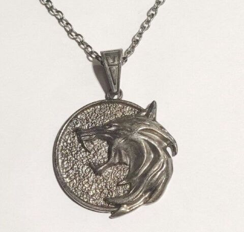 Медальйон 3D Відьмак (The Witcher) метал новий кулон Геральта з серіалу №2 -   -  