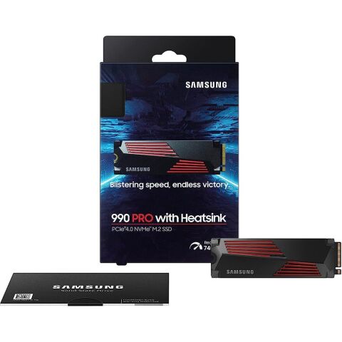 Накопитель SSD M.2 2280 2TB 990 PRO with Heatsink Samsung (MZ-V9P2T0GW) - Нулевой остаток (Feed)  - Нулевой остаток (Feed) 
