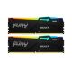 Модуль памяти для компьютера DDR5 16GB (2x8GB) 5600 MHz FURY Beast RGB Kingston Fury (ex.HyperX) (KF556C36BBEAK2-16) - Нулевой остаток (Feed) - Нулевой остаток (Feed)