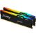 Модуль памяти для компьютера DDR5 16GB (2x8GB) 5600 MHz FURY Beast RGB Kingston Fury (ex.HyperX) (KF556C36BBEAK2-16) - Нулевой остаток (Feed) - Нулевой остаток (Feed)