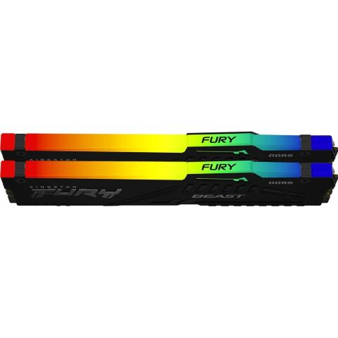 Модуль памяти для компьютера DDR5 16GB (2x8GB) 5600 MHz FURY Beast RGB Kingston Fury (ex.HyperX) (KF556C36BBEAK2-16) - Нулевой остаток (Feed) - Нулевой остаток (Feed)