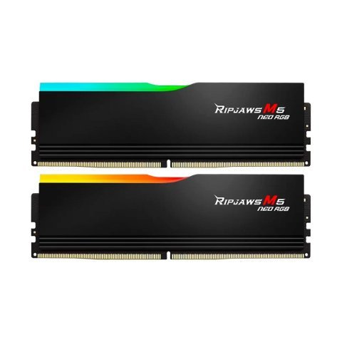 Модуль памяти для компьютера DDR5 64GB (2x32GB) 6000 MHz Ripjaws M5 Neo RGB Matte Black G.Skill (F5-6000J3636F32GX2-RM5NRK) - Нулевой остаток (Feed)  - Нулевой остаток (Feed) 