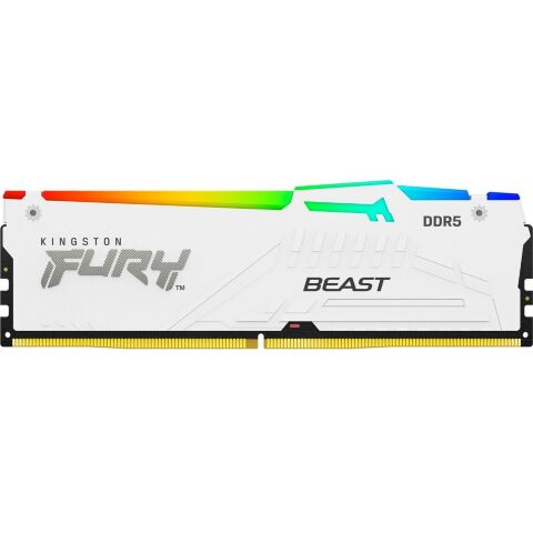 Модуль памяти для компьютера DDR5 32GB 6400 MHz Beast White RGB EXPO Kingston Fury (ex.HyperX) (KF564C32BWEA-32) - Нулевой остаток (Feed) - Нулевой остаток (Feed)