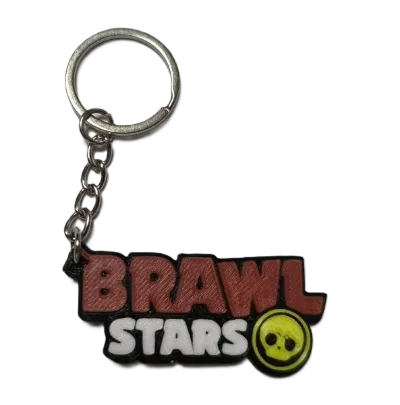 Брелок Brawl Stars Logo Keychain Бравл старс Логотип ABS пластик 5 см.