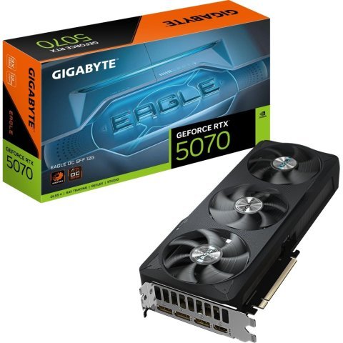 Видеокарта GIGABYTE GeForce RTX5070 12Gb EAGLE OC SFF (GV-N5070EAGLE OC-12GD) - Нулевой остаток (Feed)  - Нулевой остаток (Feed) 