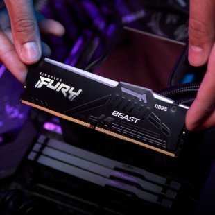 Модуль памяти для компьютера DDR5 32GB 5200 MHz Beast RGB EXPO Black Kingston Fury (ex.HyperX) (KF552C40BB2A-32)
