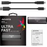Накопитель SSD USB 3.2 256GB ADATA (ASE760-256GU32G2-CBK)