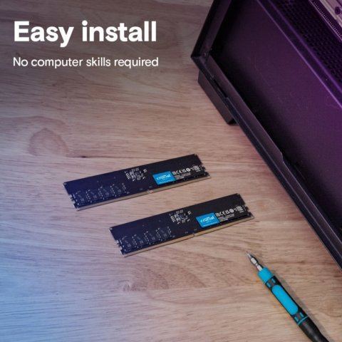 Модуль памяти для компьютера DDR5 64GB (2x32GB) 5600 MHz Micron (CT2K32G56C46U5) - Нулевой остаток (Feed)  - Нулевой остаток (Feed)