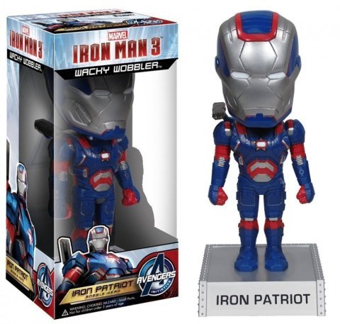 Фигурка Avengers Iron Man 3 Movie Iron Patriot 7-Inch Bobble Head -   -  