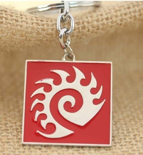 Брелок StarCraft II Zerg Keychain red -   -