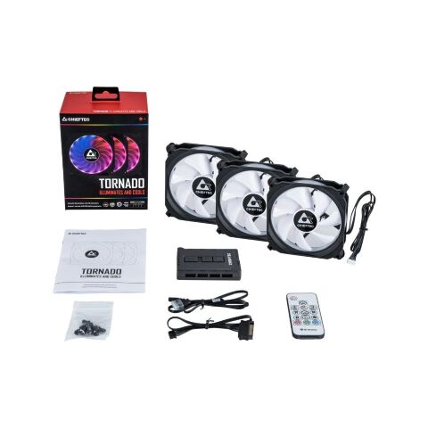 Кулер для корпуса Chieftec TORNADO (CF-3012-RGB) - Нулевой остаток (Feed)  - Нулевой остаток (Feed) 