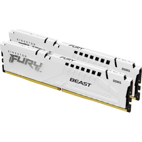Модуль памяти для компьютера DDR5 32GB (2x16GB) 6000 MHz Beast White XMP Kingston Fury (ex.HyperX) (KF560C30BWK2-32) - Нулевой остаток (Feed) - Нулевой остаток (Feed)