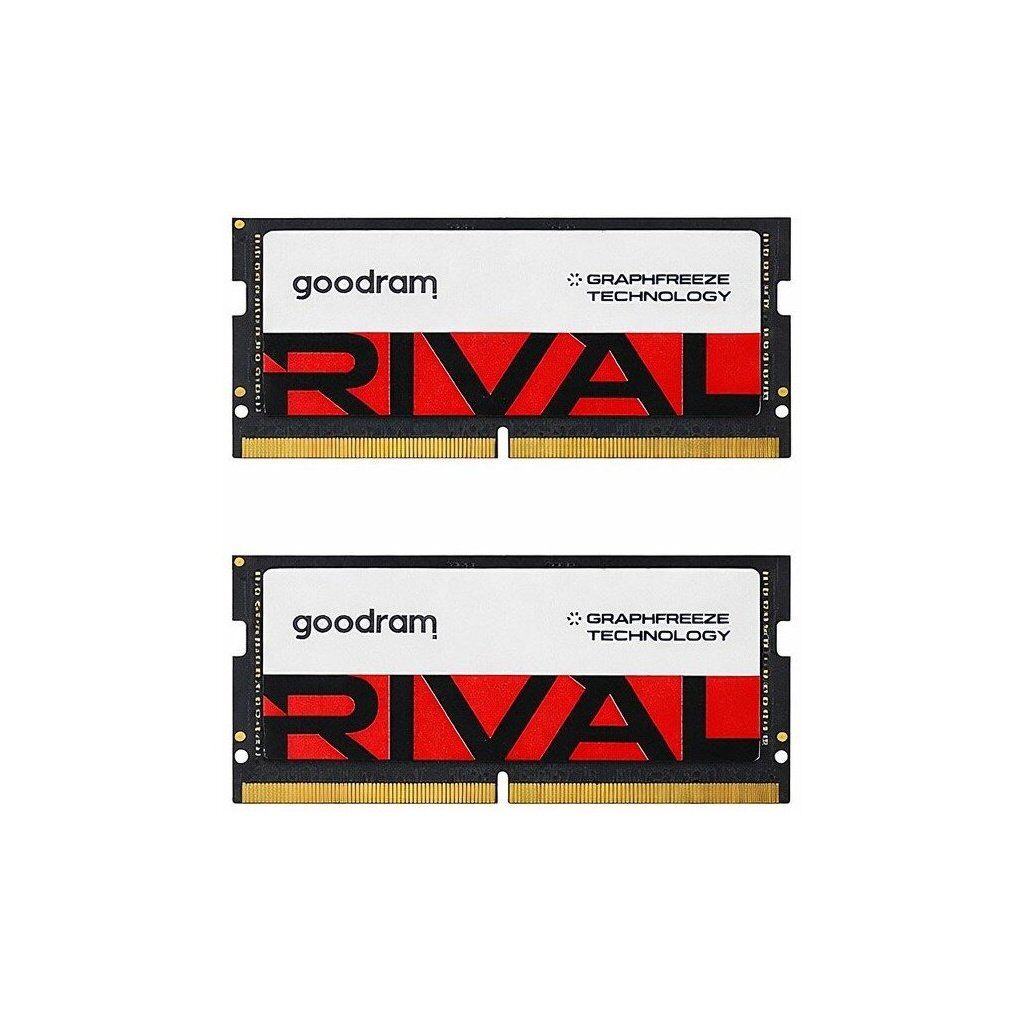 Модуль памяти для ноутбука SoDIMM DDR5 32GB (2x16GB) 5600 MHz Rival Goodram (GGEES5-56L40S/32GDC)