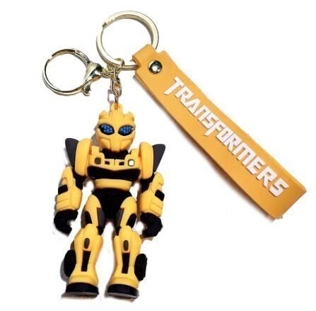 Брелок подвеска на рюкзак Transformers Bumblebee 3D Keychain Anime Backpack - -
