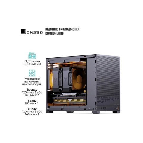Корпус JONSBO D32 STD Black - Корпуса  - Корпуса