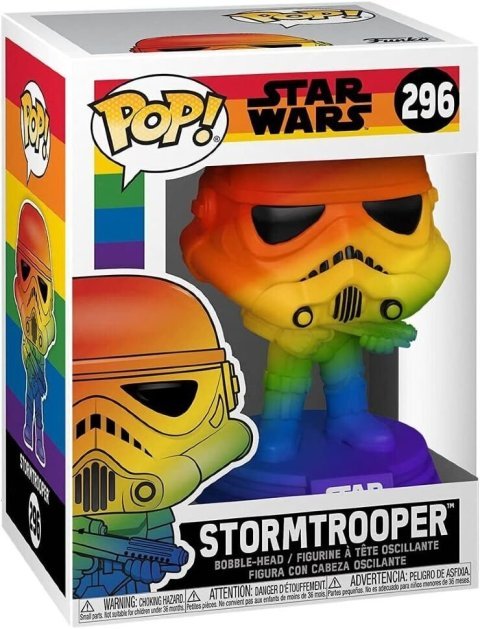 Фигурка Funko Star Wars: Pride Stormtrooper Rainbow Фанко Звёздные войны Штурмовик 296 - -