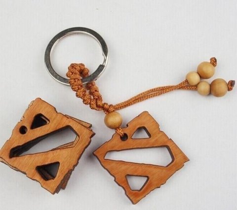 Брелок DOTA 2 Logo (дерево) - Брелки  - Брелки 